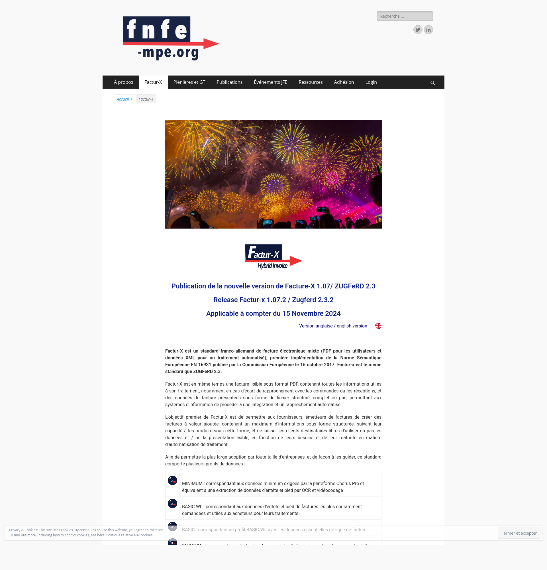 Documentation Factur-x par FNFE MPE